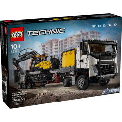 Klocki LEGO 42175 Ciężarówka Volvo FMX i koparka EC230 Electric TECHNIC